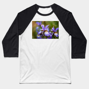 Blue Siberian irises Baseball T-Shirt